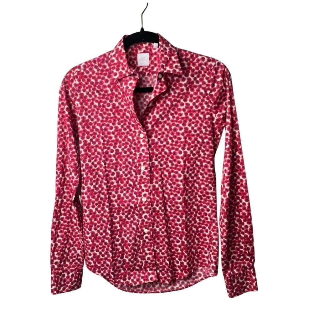 Ann Mashburn Pink Floral Button Down Shirt Sz. XS